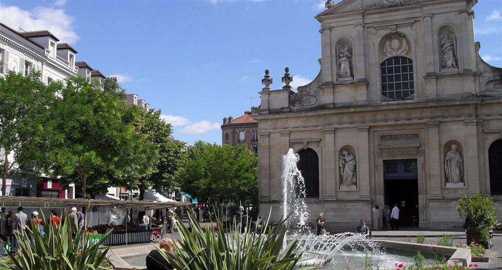The city center of Rueil-Malmaison