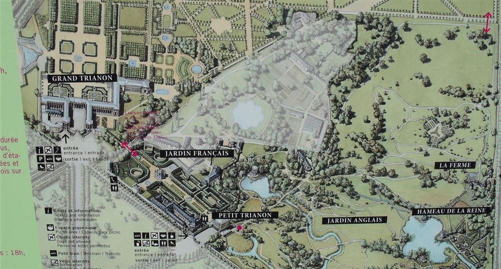The plan of the park