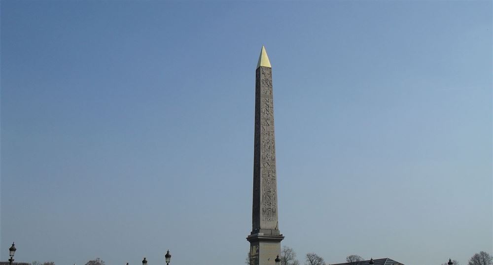 The obelisk on the Place de la Concorde