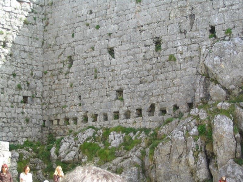 The interior of the castle