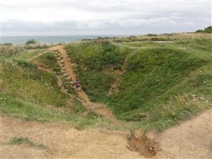 The Pointe du Hoc in Normandy