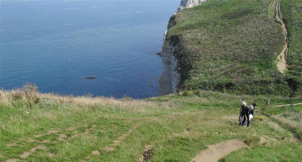 Climb to the top of the cliffs