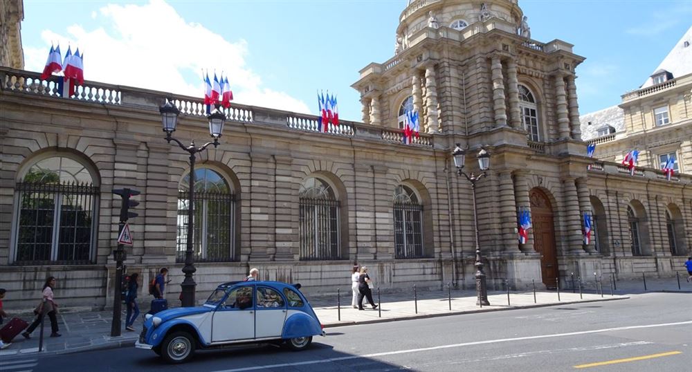 The entrance to the French Senate