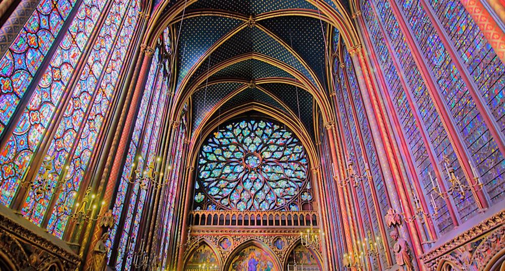The stained glass windows of the Sainte-Chapelle